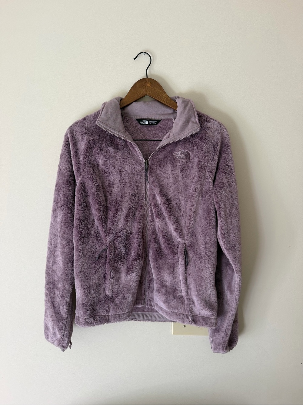 The North Face Women's Lavender Plush Full-Zip Teddy Jacket, Size Small